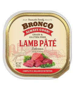 Bronco-Dog-Tray-Food-Lamb-Pate-100g