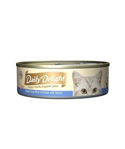 Daily Delight Cat Food Pure Skipjack Tuna White and Chicken with Salmon 80gr